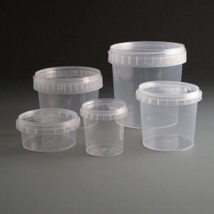 Tamper evident plastic tub bucket mold 