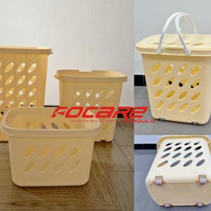 Plastic laundry storage basket mold manufacturing