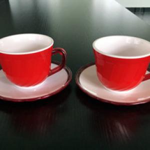 Two color coffee mug rotary mold 