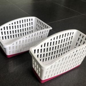 Two color desktop storage basket mold