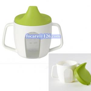 Two color mold for Sippy cup with level indicator window