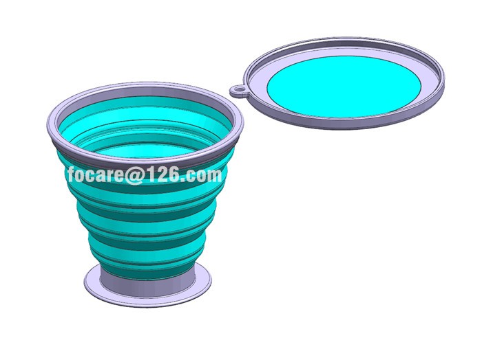 Silicone Foldable Cup - Custom Silicone Rubber Compression Molding